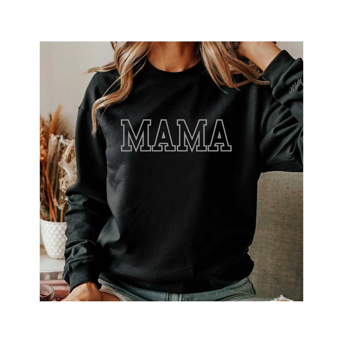 Customizable Printed Mama Crew
