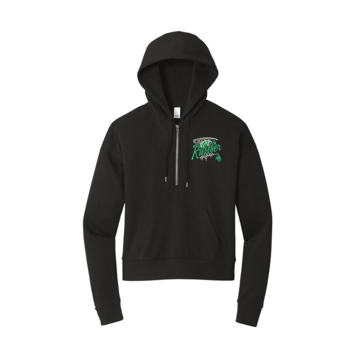 Ladies 1/2 Zip Hooded Pullover