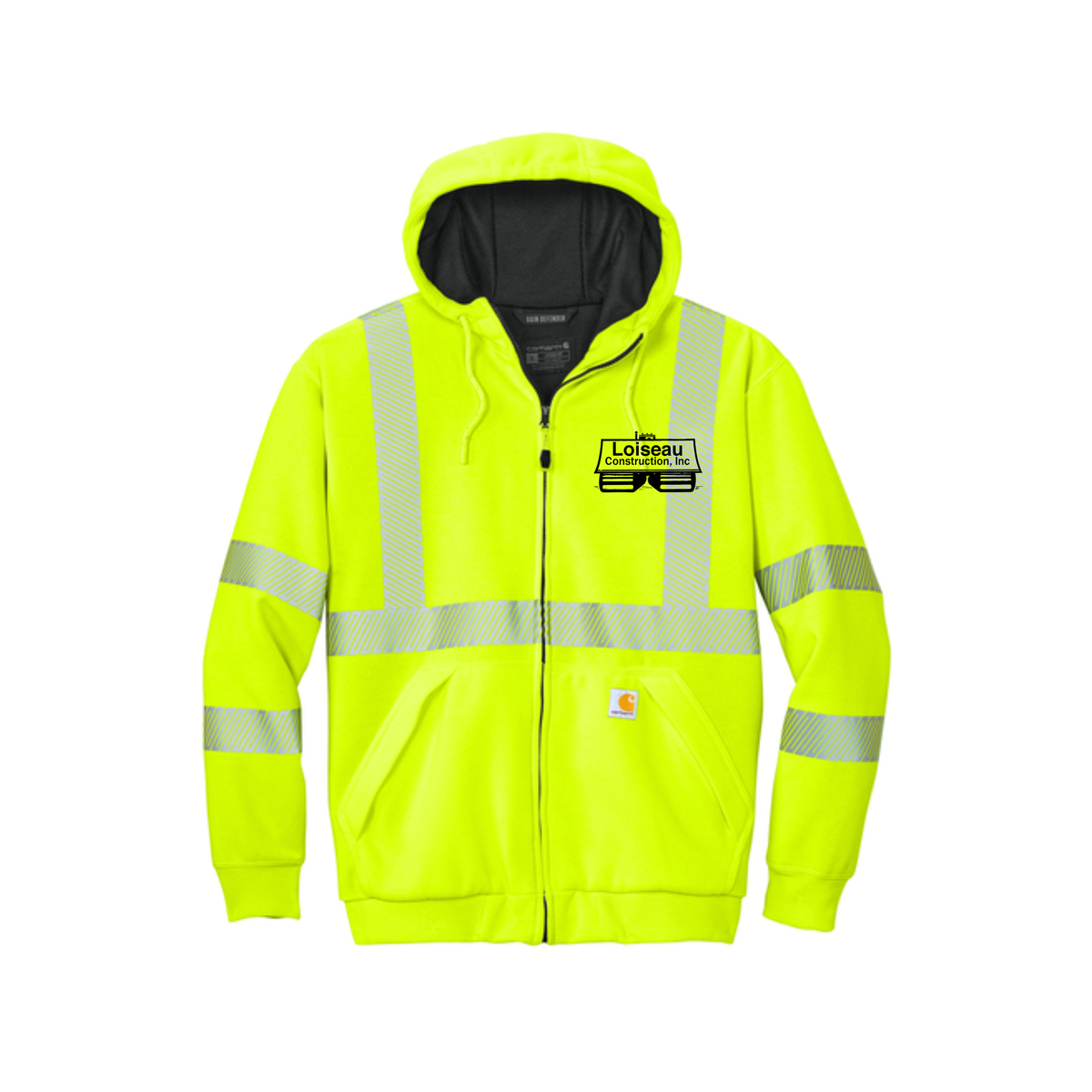 Carhartt® ANSI 107 Class 3 Lined Full Zip Hoodie
